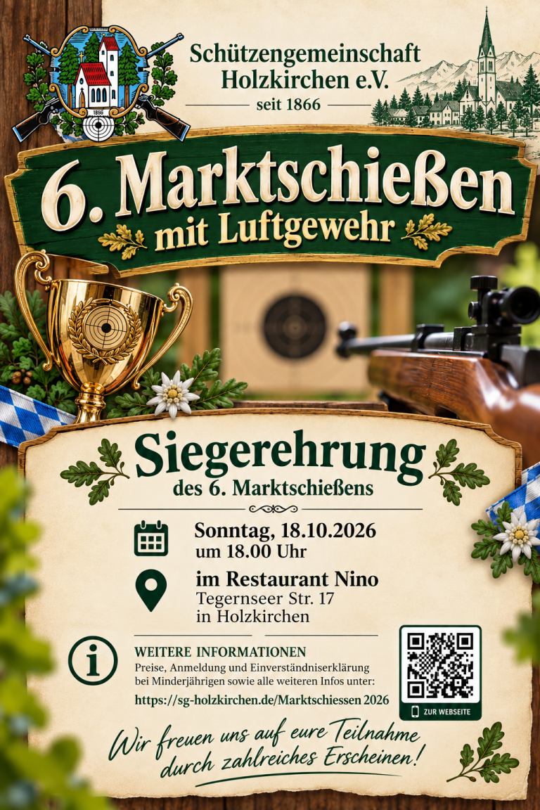 Bayerisches Marktschießen – Siegerehrung 2026